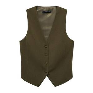 MANGO Öltönymellény 'AVAYA' khaki kép