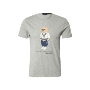 Polo Ralph Lauren Póló sötétkék / világosbarna / szürke melír / fehér kép