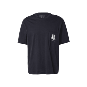 ARMANI EXCHANGE Póló tengerészkék / fehér kép