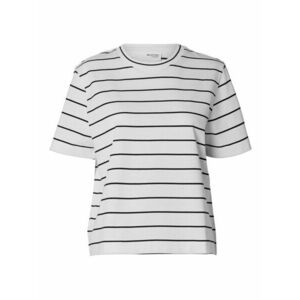 SELECTED FEMME Póló 'ESSENTIAL' fekete / fehér kép