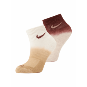 NIKE Sportzoknik 'Everyday Plus' bézs / teveszín / piros / fehér kép