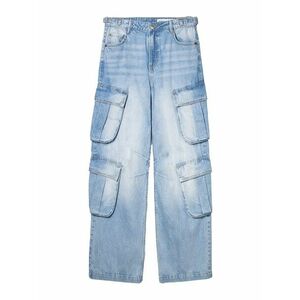 Bershka Cargo farmer kék farmer kép
