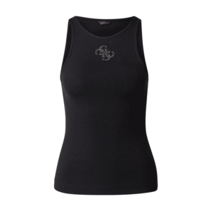 GUESS Top 'Guendalina' fekete / ezüst kép