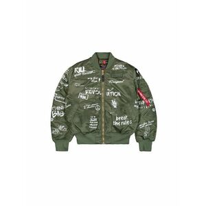 ALPHA INDUSTRIES Átmeneti dzseki 'MA-1 Peace' olíva / fehér kép