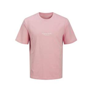JACK & JONES Póló 'JORVesterbo' rózsa / fehér kép