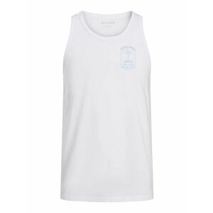 JACK & JONES Póló 'JJONE' világoskék / fehér kép