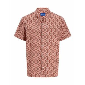 JACK & JONES Ing 'JORSEERSUCKER' rozsdabarna / világos-rózsaszín kép