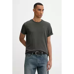 G-Star Raw pamut póló fehér, sima, D16396-B353 kép