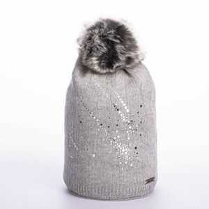 Téli sapka pomponnal és csillámokkal kép