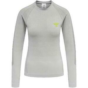 Hosszú ujjú pólók hummel T-shirt GG-12 Gris Stretch Femme kép