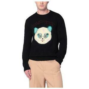 Pulóverek Valentino Bags Pull noir avec patch Le Chat de la Maison kép