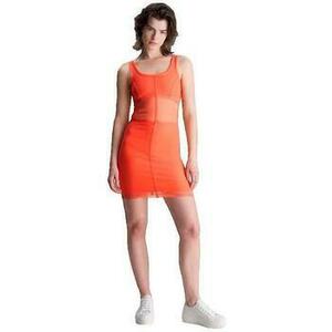 Rövid ruhák Calvin Klein Jeans Robe Jeans slim orange kép