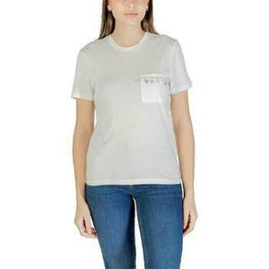 Rövid ujjú pólók Only T-shirt blanc avec poche décorative kép
