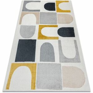 Szőnyegek Rugsx Szőnyeg FUSION 0213 fehér / sárga - 120x170 cm kép