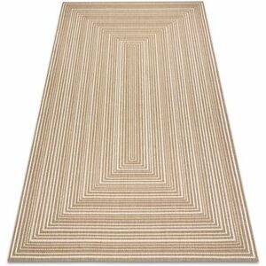 Szőnyegek Rugsx FLAT 48962265 Szizál szőnyeg Geometrikus - natú 160x230 cm kép