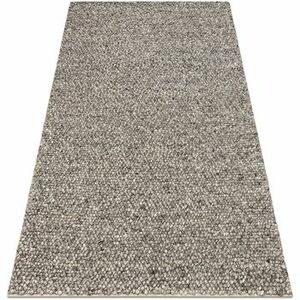 Szőnyegek Rugsx Gyapjú szőnyeg TAHAR 99005 antracit - KÉZI 90x150 cm kép