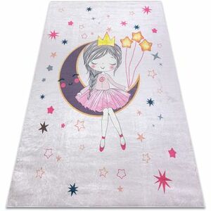 Szőnyegek Rugsx BAMBINO 48060 mosható szőnyeg Hercegnő, csillag 140x200 cm kép