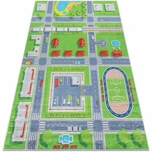 Szőnyegek Rugsx BAMBINO 2624 mosható szőnyeg Város, utcák gyer 160x220 cm kép