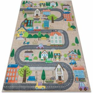 Szőnyegek Rugsx BAMBINO 34600 mosható szőnyeg Város, utcák gye 120x170 cm kép