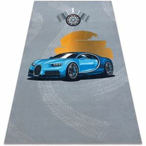 Szőnyegek Rugsx BAMBINO 41730 mosható szőnyeg Autó, verseny gye 140x200 cm kép