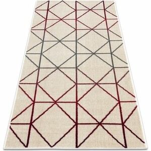 Szőnyegek Rugsx GINA szőnyeg 21242561 geometriai bézs / piros 80x150 cm kép