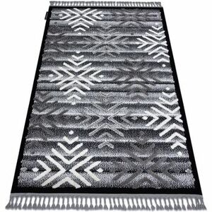 Szőnyegek Rugsx Szőnyeg MAROC P658 Hópelyhek fekete / szürke 120x170 cm kép