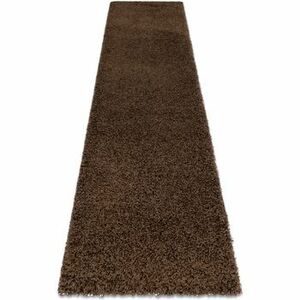 Szőnyegek Rugsx Szőnyeg, Futó szőnyegek SOFFI shaggy 5cm barna 80x200 cm kép