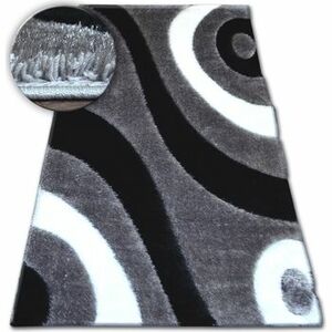 Szőnyegek Rugsx Shaggy szőnyeg space 3D B314 szürke 80x150 cm kép