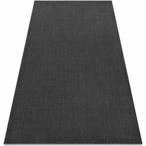 Szőnyegek Rugsx Fonott sizal flat szőnyeg 48663/090 fekete SIMA 200x290 cm kép