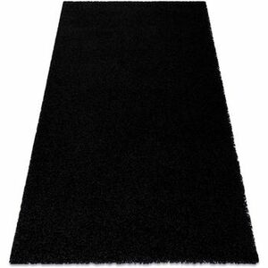 Szőnyegek Rugsx Szőnyeg SOFFI shaggy 5cm fekete 80x150 cm kép