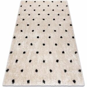 Szőnyegek Rugsx Szőnyeg FLUFFY 2370 shaggy pontok - сметанР160x220 cm kép