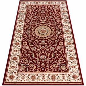 Szőnyegek Rugsx NAIN szőnyeg Rozetta, keret 7176/51066 bordó 80x150 cm kép