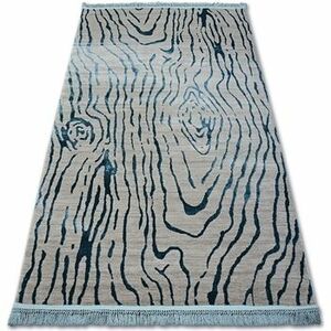 Szőnyegek Rugsx Akril manyas szőnyeg 195AA Szürke/Kék rojt 80x300 cm kép