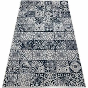 Szőnyegek Rugsx Szőnyeg Heos 78586 krém / kék PATCHWORK, 160x220 cm kép