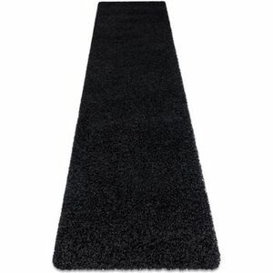 Szőnyegek Rugsx Szőnyeg, Futó szőnyegek SOFFI shaggy 5cm fekete 70x300 cm kép