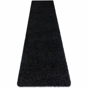 Szőnyegek Rugsx Szőnyeg, Futó szőnyegek SOFFI shaggy 5cm fekete 80x300 cm kép