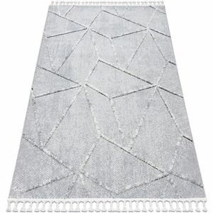 Szőnyegek Rugsx Szőnyeg SEVILLA Z791C mozaik szürke / csík 120x170 cm kép