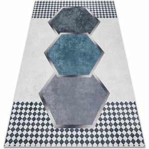 Szőnyegek Rugsx ANDRE 1863 mosható szőnyeg gyémánt, geometriai 160x220 cm kép