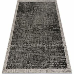 Szőnyegek Rugsx Fonott sizal floorlux szőnyeg 20401 Keret fekete 160x230 cm kép