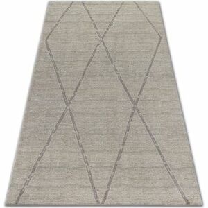 Szőnyegek Rugsx Soft szőnyeg 8033 rombusz etno krém / 80x150 cm kép