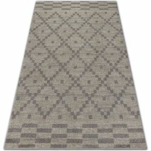 Szőnyegek Rugsx Soft szőnyeg 8047 ruta boho krém / 140x190 cm kép