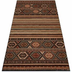 Szőnyegek Rugsx KASHQAI 4356 500 gyapjú szőnyeg etnikai terrakot 67x130 cm kép