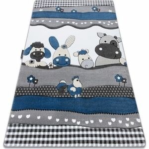 Szőnyegek Rugsx PETIT szőnyeg FARM ÁLLATOK kék 140x190 cm kép