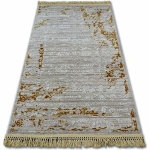 Szőnyegek Rugsx Akril manyas szőnyeg 193AA Barnaowy/Krém rojt 80x300 cm kép