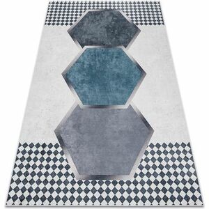 Szőnyegek Rugsx ANDRE 1863 mosható szőnyeg gyémánt, geometriai 80x150 cm kép