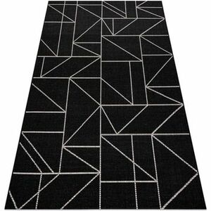 Szőnyegek Rugsx Fonott sizal floorlux szőnyeg 20605 fekete / 60x110 cm kép