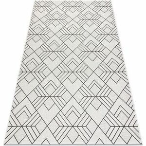 Szőnyegek Rugsx Fonott sizal flat szőnyeg 48731960 Négyzetek rom 140x200 cm kép
