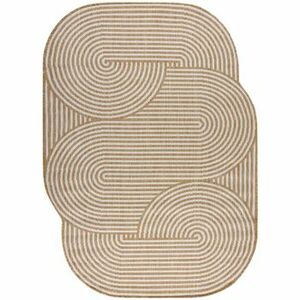 Szőnyegek Rugsx ORGANIC 1835 szizál szőnyeg Geometrikus ecru / 120x170 cm kép