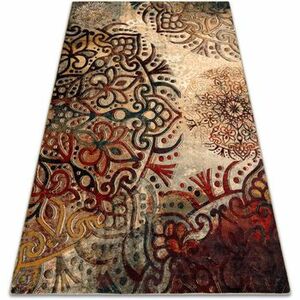 Szőnyegek Rugsx POLONIA gyapjú szőnyeg Boho rozetta piros 300x400 cm kép