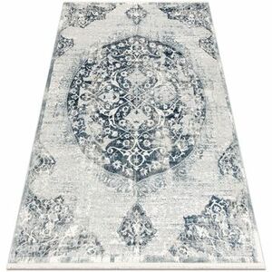 Szőnyegek Rugsx DISTIN 0820A sötétkék / kék / fehér 80x150 cm kép